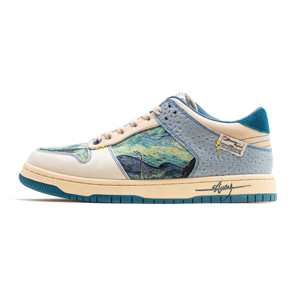 Van Gogh Starry Night inspired sneakers